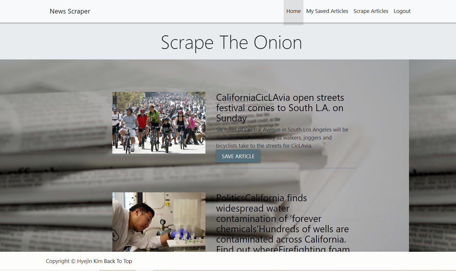 Scrapping daily news to my own site!!!! Please Log in